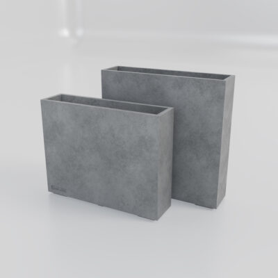 Wysoka betonowa donica BARCELONA 100x80x25 cm