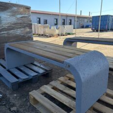 Betonowa ławka VALENCIA -ciemny szary (11)