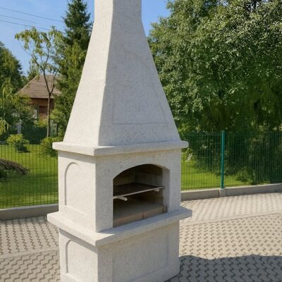 Betonowy kominek ogrodowy premium – ręcznie wykonany z ognioodpornych materiałów