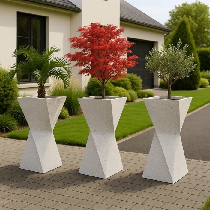 DUBAI XL (4) Betonowe donice idealne do sadzenia bonsai