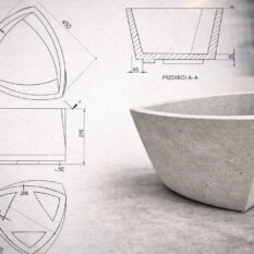Betonowa donica idealna do nowoczesnego biura