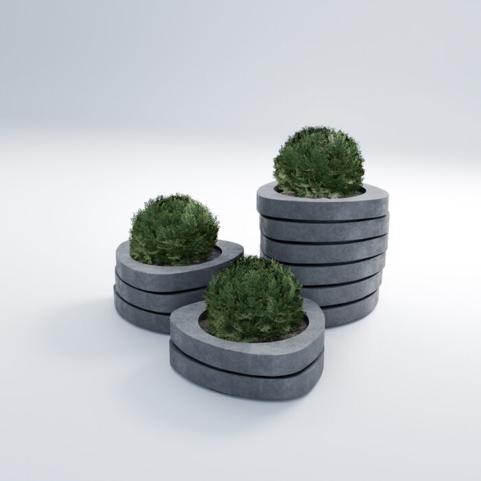 MEDIATOR (3) Betonowe donice z elementów