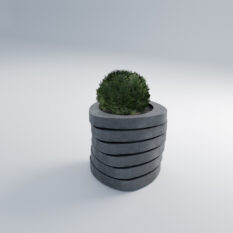 donica z betonu architektonicznego składana na żądaną wysokość