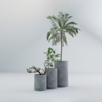 Zestaw 3 betonowych donic OSLO