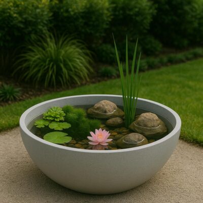 Betonowe oczko wodne VIENNA L - półkula 89x45 cm