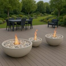 Paleniska ogrodowe z betonu architektonicznego