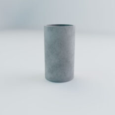 Betonowa donica w kształcie walca