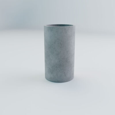 Betonowa donica w kształcie walca