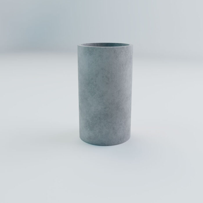 Betonowa donica w kształcie walca