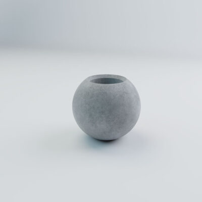 Betonowa donica SPHERE M - półkula 65x57 cm