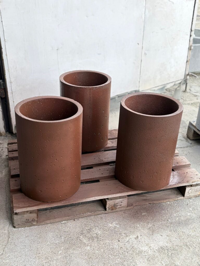 Betonowa donica cylindryczna OSLO M - 50x35 cm