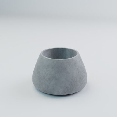 Betonowa donica w kształcie kropli NAPLES S 40x67x45 cm