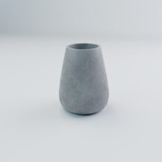 Donica betonowa w kształcie kropli