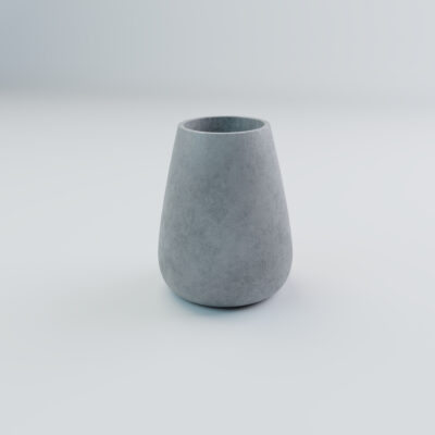 Donica betonowa w kształcie kropli