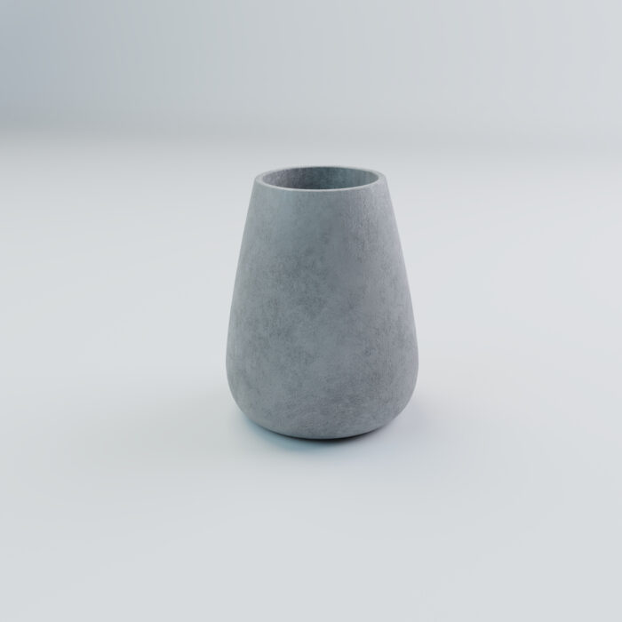 Donica betonowa w kształcie kropli