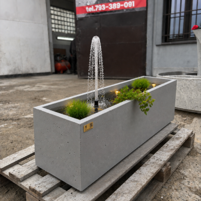 Betonowa fontanna NORD - 97x40x30 cm